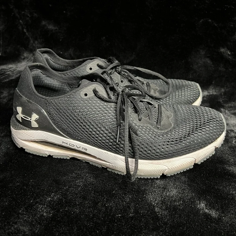 Under Armour HOVR‎ Sonic 4 3023559-002 Womens US 11 Running Shoes Black Sneakers